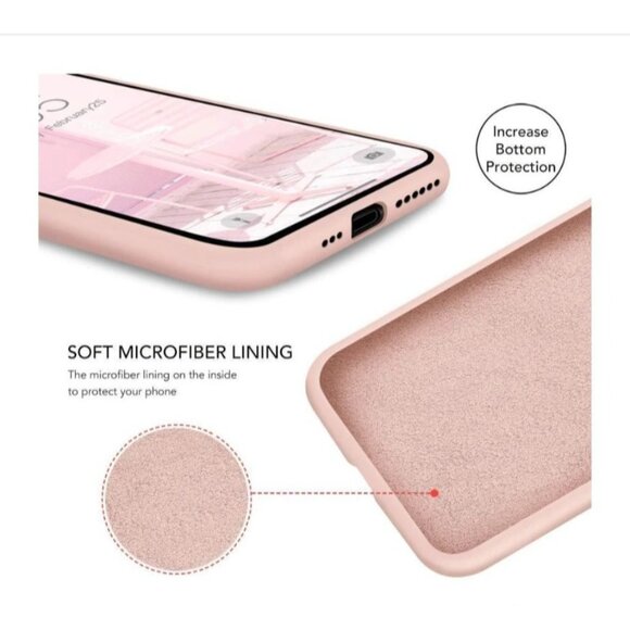 Icesword iPhone 11 Pro Max Premium Silicone Case Pink Anti Scratch Shockproof - Picture 6 of 9